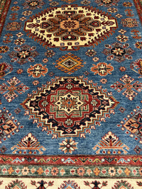 Handknuten fine Kazak‑matta — 234 ×172 cm