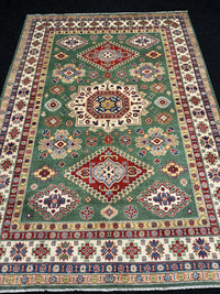 Handknuten Kazak‑matta — 240 × 169 cm