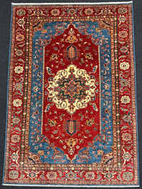 Handknuten fine Kazak‑matta — 268 ×183 cm