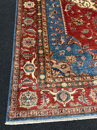 Handknuten fine Kazak‑matta — 268 ×183 cm