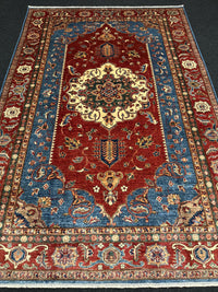 Handknuten fine Kazak‑matta — 268 ×183 cm