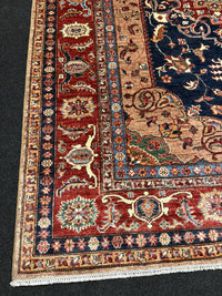 Handknuten fine Kazak‑matta — 253 ×193 cm