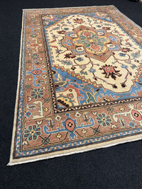 Handknuten Kazak‑matta — 250 × 168 cm