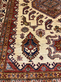 Handknuten fine Kazak‑matta — 249 ×174 cm