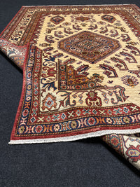 Handknuten fine Kazak‑matta — 249 ×174 cm