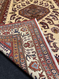 Handknuten fine Kazak‑matta — 249 ×174 cm