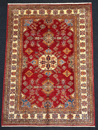 Handknuten fine Kazak‑matta — 291 ×205 cm