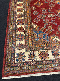 Handknuten fine Kazak‑matta — 291 ×205 cm