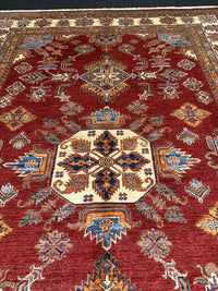 Handknuten fine Kazak‑matta — 291 ×205 cm