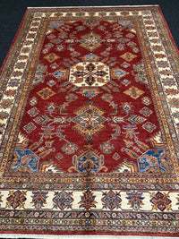 Handknuten fine Kazak‑matta — 291 ×205 cm