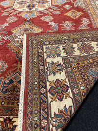 Handknuten fine Kazak‑matta — 291 ×205 cm