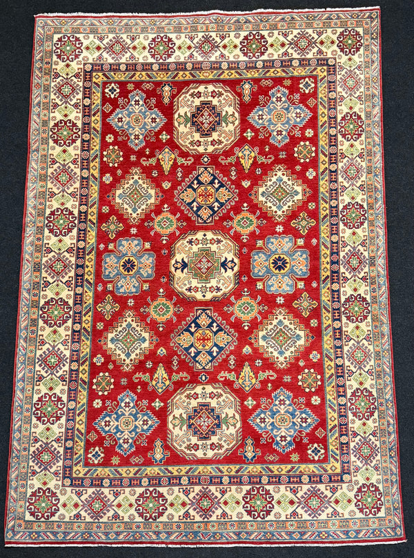 Handknuten fine Kazak‑matta — 299 ×200 cm