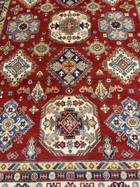 Handknuten fine Kazak‑matta — 299 ×200 cm