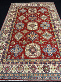 Handknuten fine Kazak‑matta — 299 ×200 cm