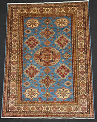 Handknuten fine Kazak‑matta — 298 ×214 cm