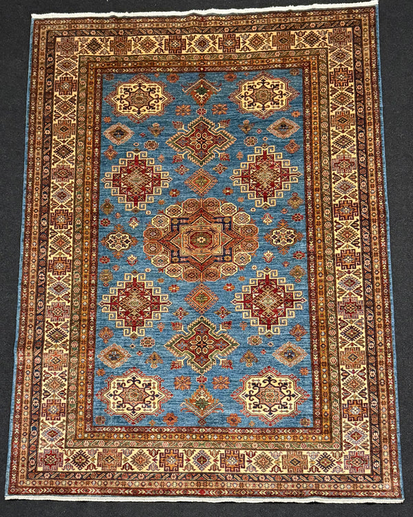 Handknuten fine Kazak‑matta — 298 ×214 cm