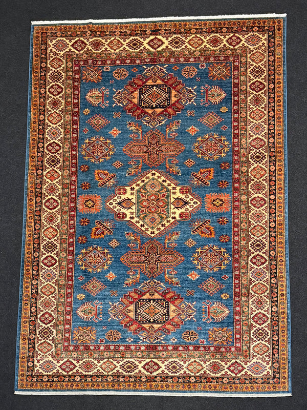 Handknuten fine Kazak‑matta — 289 ×203 cm