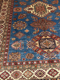 Handknuten fine Kazak‑matta — 289 ×203 cm