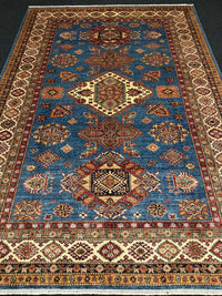 Handknuten fine Kazak‑matta — 289 ×203 cm