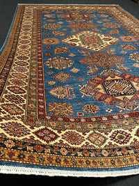 Handknuten fine Kazak‑matta — 289 ×203 cm