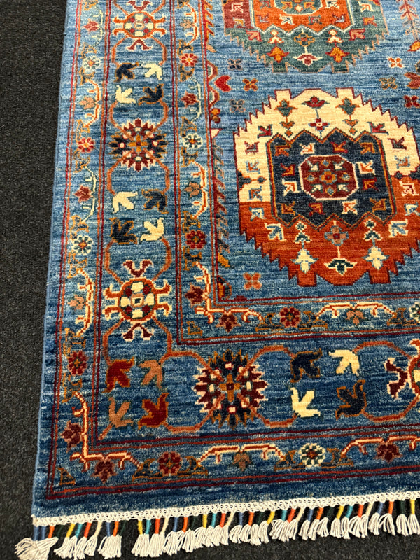 Handknuten Ziegler-matta – Ett tidlöst mästerverk för ditt hem  — 191×154 cm