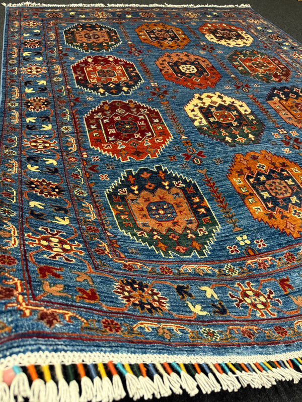 Handknuten Ziegler-matta – Ett tidlöst mästerverk för ditt hem  — 191×154 cm