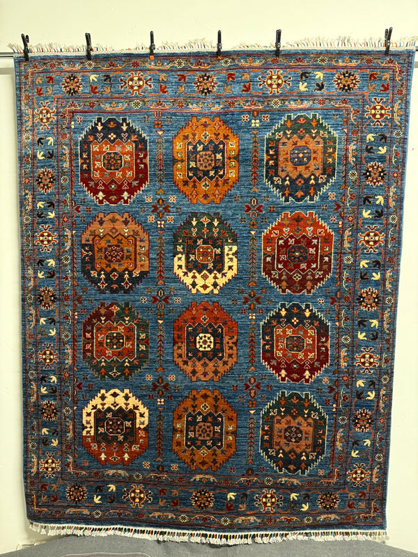 Handknuten Ziegler-matta – Ett tidlöst mästerverk för ditt hem  — 191×154 cm