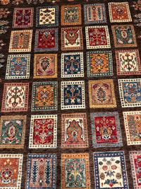 Handknuten Ziegler-matta – Traditionellt hantverk för moderna hem — 194×152 cm