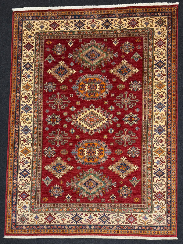 Handknuten fine Kazak‑matta — 238×175 cm