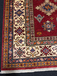 Handknuten fine Kazak‑matta — 238×175 cm