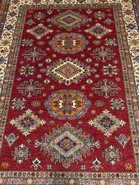 Handknuten fine Kazak‑matta — 238×175 cm