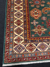 Handknuten fine Kazak‑matta — 240×174 cm