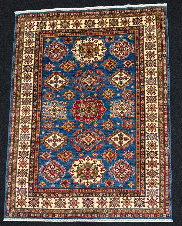 Handknuten fine Kazak‑matta — 199×150 cm