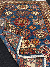 Handknuten fine Kazak‑matta — 199×150 cm