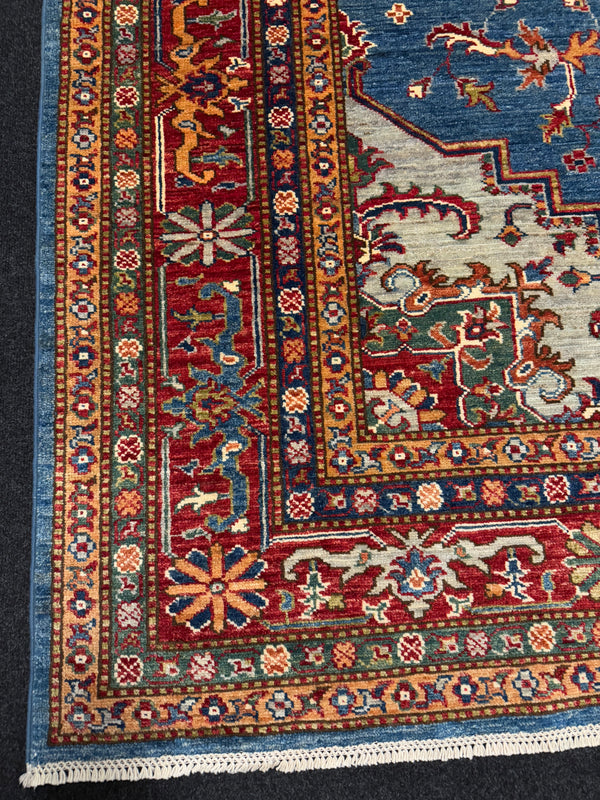 Handknuten fine Kazak‑matta — 249×177 cm