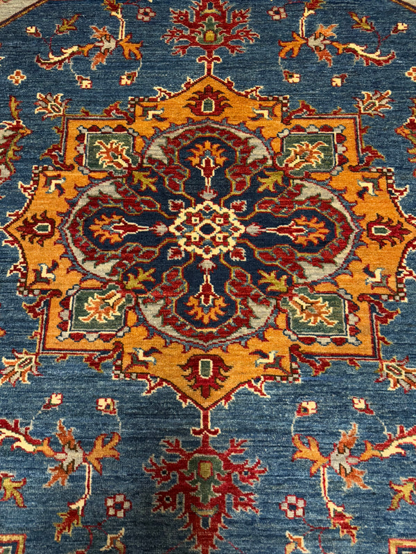 Handknuten fine Kazak‑matta — 249×177 cm