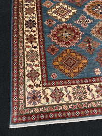 Handknuten fine Kazak‑matta — 246×180 cm