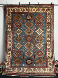 Handknuten fine Kazak‑matta — 246×180 cm