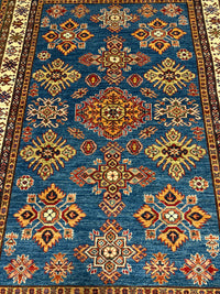 Handknuten fine Kazak‑matta — 205×152 cm