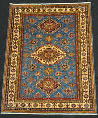 Handknuten fine Kazak‑matta  — 230×178 cm