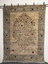 Handknuten “Gabbeh”‑matta med designen “Tree of Life  — 197×147 cm